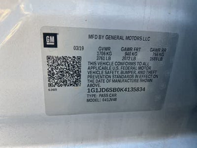 2019 Chevrolet Sonic LT Auto