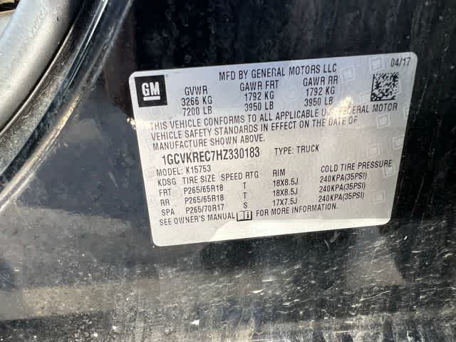 2017 Chevrolet Silverado 1500 2LT