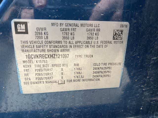 2017 Chevrolet Silverado 1500 LT