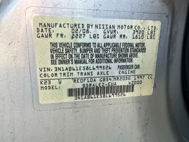 2008 Nissan Sentra 2.0 S