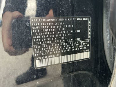 2021 Volkswagen Tiguan 2.0T SEL