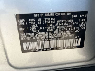 2018 Subaru Outback 2.5i Limited