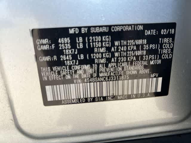 2018 Subaru Outback 2.5i Limited