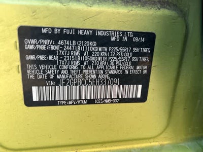 2014 Subaru XV Crosstrek Hybrid 2.0i