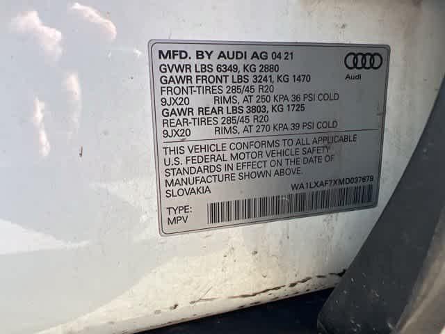 2021 Audi Q7 Premium Plus 55 TFSI quattro Tiptronic