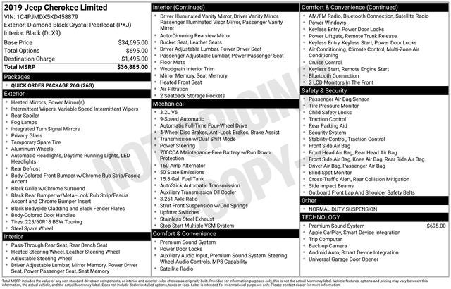 2019 Jeep Cherokee Limited