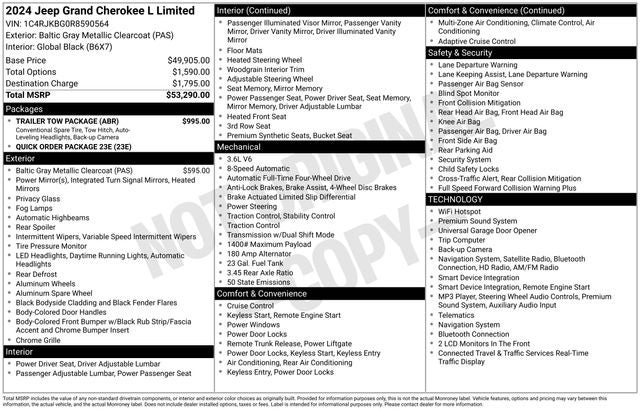2024 Jeep Grand Cherokee L Limited