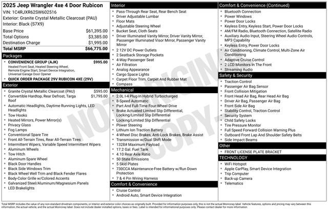 2025 Jeep Wrangler Rubicon 4xe
