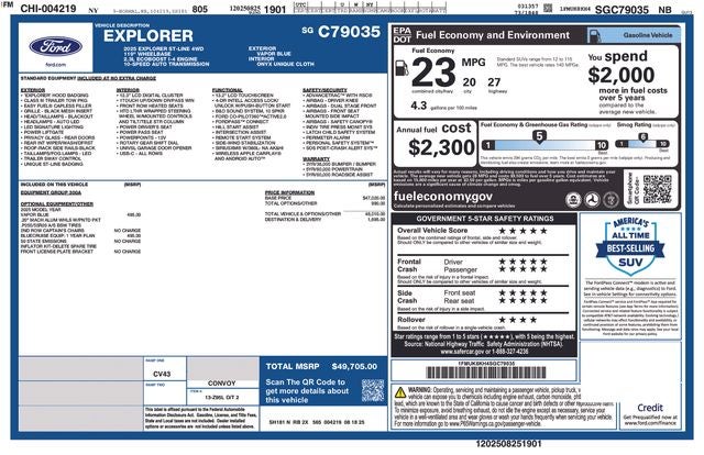 2025 Ford Explorer ST-Line