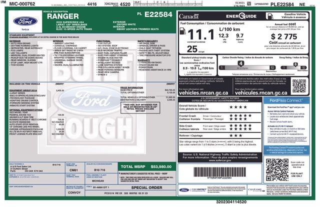 2023 Ford Ranger Lariat