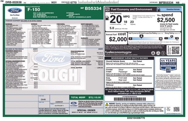 2021 Ford F-150 King Ranch