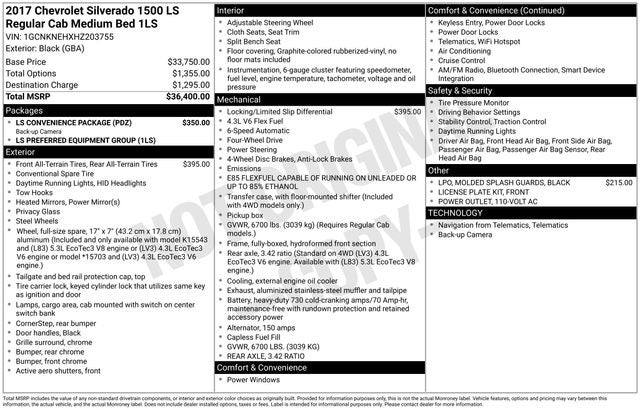 2017 Chevrolet Silverado 1500 LS