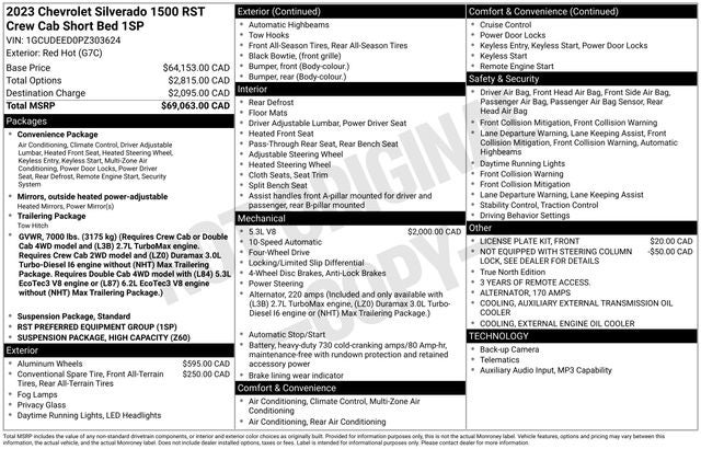 2023 Chevrolet Silverado 1500 RST
