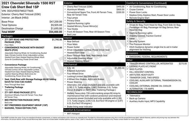 2021 Chevrolet Silverado 1500 RST