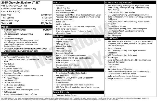 2025 Chevrolet Equinox LT
