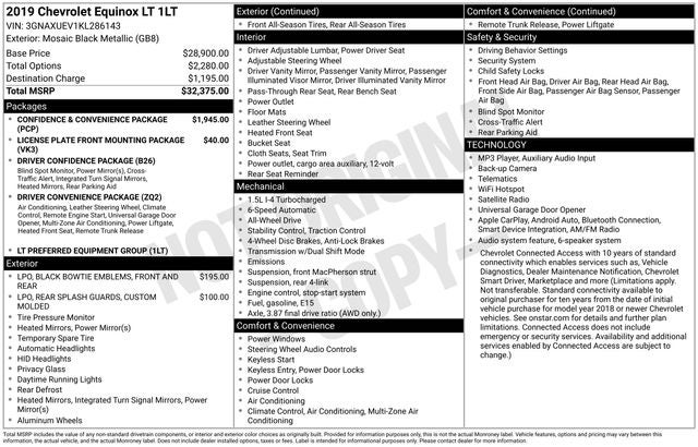 2019 Chevrolet Equinox LT