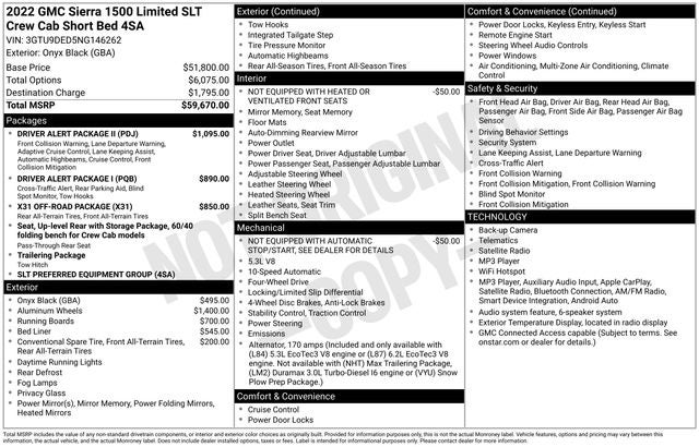 2022 GMC Sierra 1500 Limited SLT