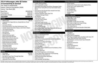 2014 Volkswagen Jetta 1.8T SE w/Connectivity/Sunroof