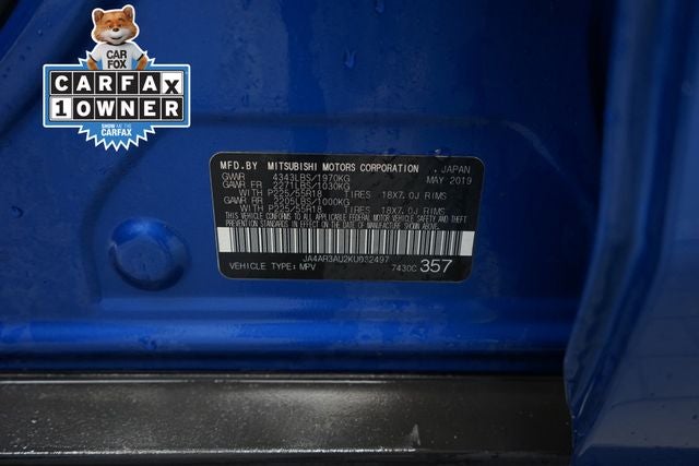 2019 Mitsubishi Outlander Sport 2.0 ES