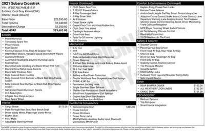 2021 Subaru Crosstrek Base