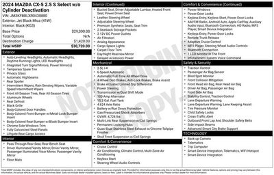 2024 Mazda Mazda CX-5 2.5 S Select Package