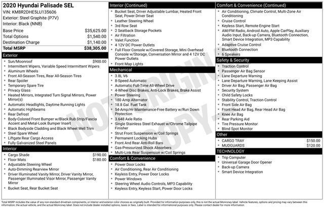 2020 Hyundai Palisade SEL