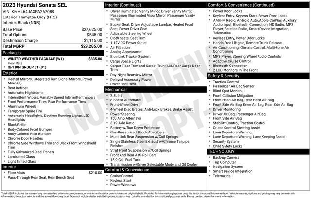 2023 Hyundai Sonata SEL