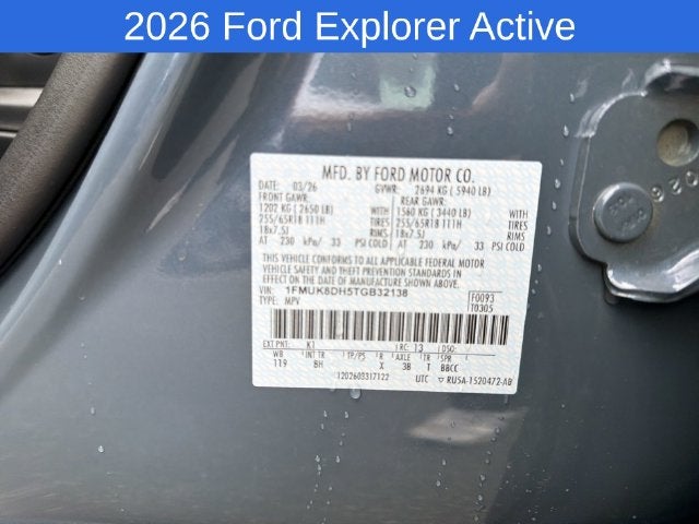 2026 Ford Explorer Active