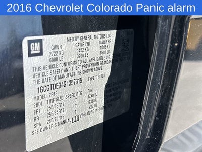 2016 Chevrolet Colorado Z71