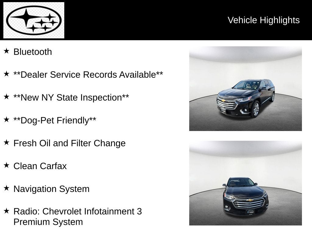 2021 Chevrolet Traverse High Country