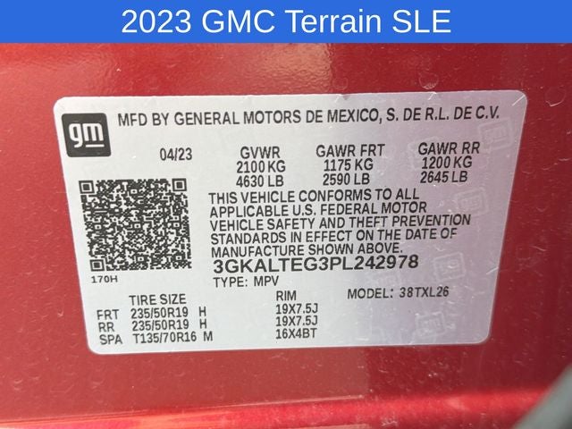 2023 GMC Terrain SLE