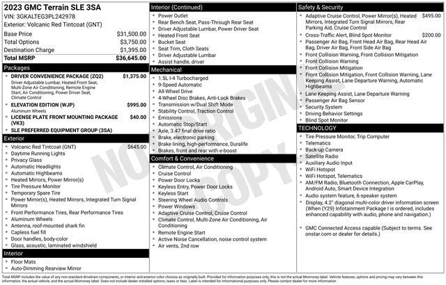 2023 GMC Terrain SLE