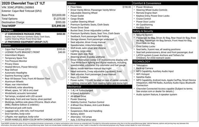 2020 Chevrolet Trax LT