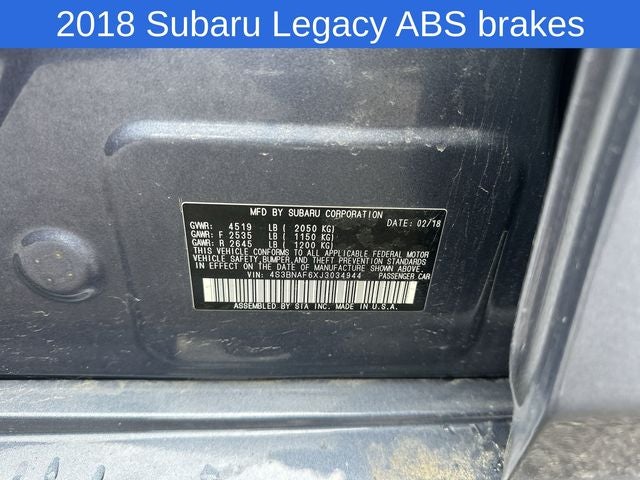 2018 Subaru Legacy 2.5i Premium