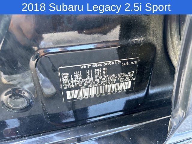 2018 Subaru Legacy 2.5i Sport