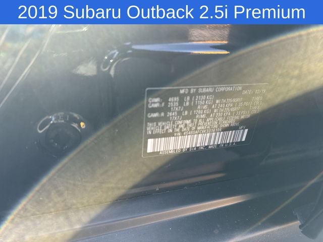 2019 Subaru Outback 2.5i Premium