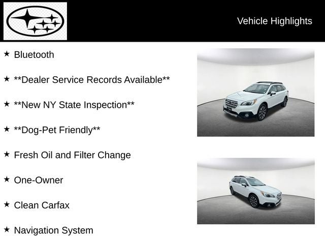 2017 Subaru Outback 2.5i Limited