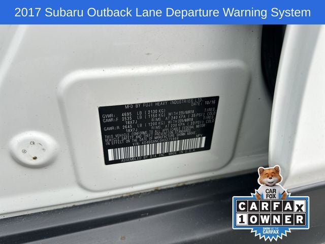 2017 Subaru Outback 2.5i Limited