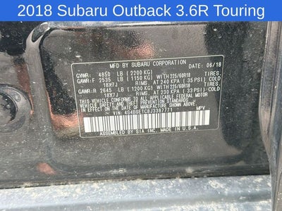 2018 Subaru Outback 3.6R Touring