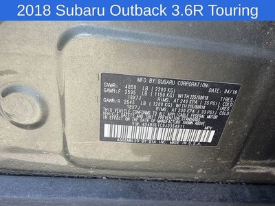 2018 Subaru Outback 3.6R Touring