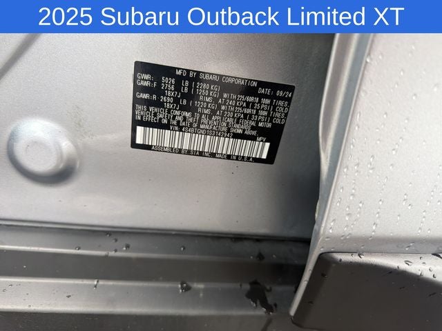 2025 Subaru Outback Limited XT