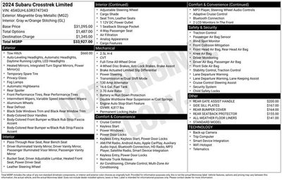 2024 Subaru Crosstrek Limited