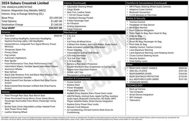2024 Subaru Crosstrek Limited