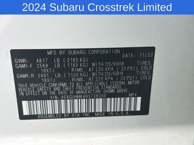 2024 Subaru Crosstrek Limited