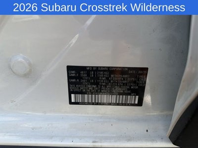 2026 Subaru Crosstrek Wilderness