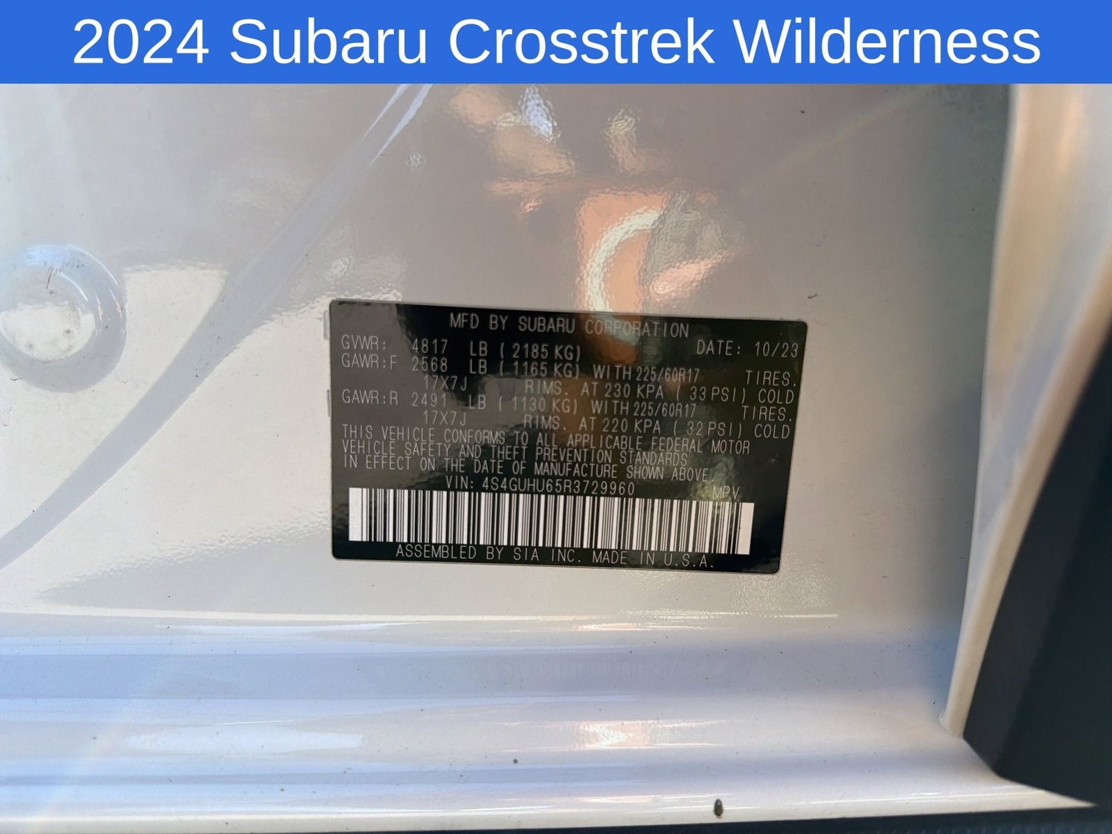 2024 Subaru Crosstrek Wilderness