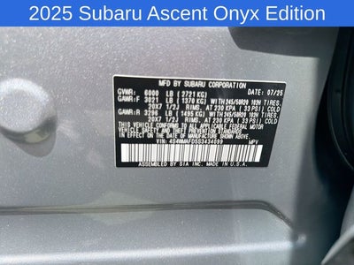 2025 Subaru Ascent Onyx Edition