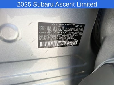 2025 Subaru Ascent Limited
