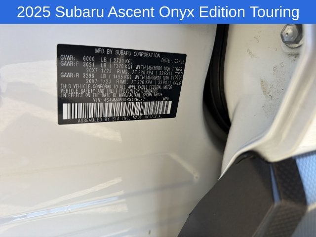 2025 Subaru Ascent Onyx Edition Touring