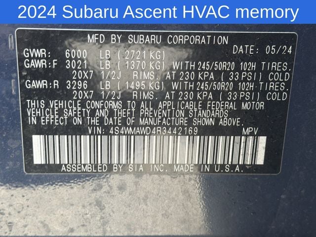 2024 Subaru Ascent Touring